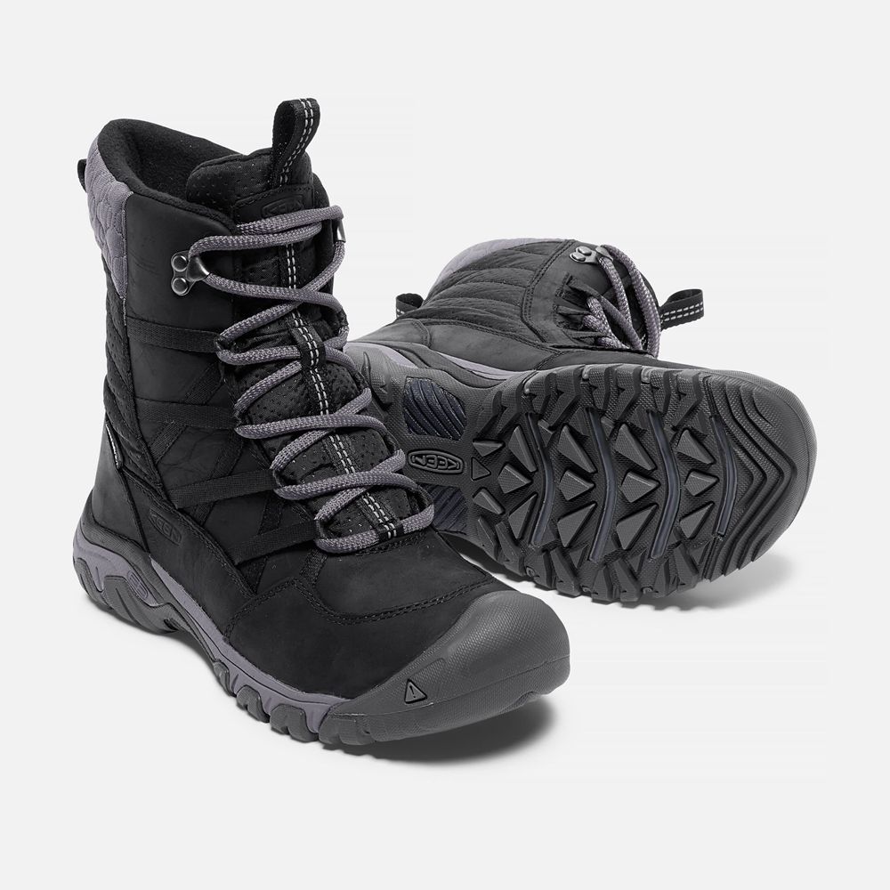 Botas de Invierno Keen Mexico Negros - Mujer Hoodoo Iii Lace Up - UX1795346